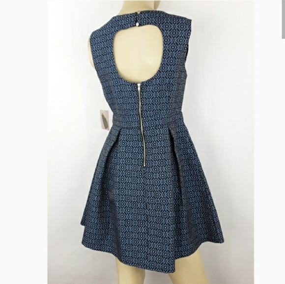 FOREVER 21 Blue and Black Cocktail Dress Medium - Picture 3 of 5